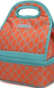 Mier Dual Compartment Reusable Lunch Box Bag